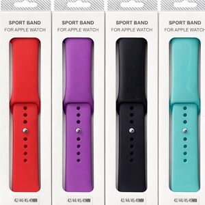 Apple Watch Sport Band NIB – 42/44/45 Sizes – Silicone Strap